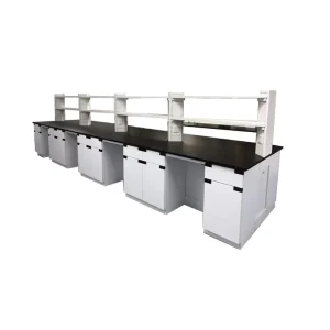 Student Laboratory Desk Electronic Lab Bench With Reagent Rack