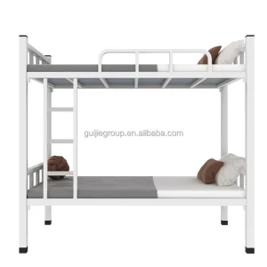 Student Metal Bunk Bed for School Bedroom Hotel Dormitory Hospital Apartment Use
