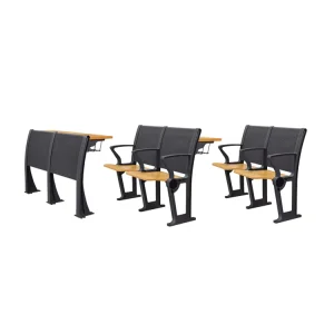 Student School Classroom Furniture Study Bench Chairs Writing Pad Lecture Hall Chair Desk