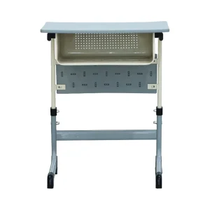 Student School Furniture Adjustable Height Chair and Table Set with Metal Frame Customizable Size Durable Eco Friendly