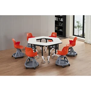 Student Wood Meeting Table With Classroom Adult College School Furniture Office Furniture