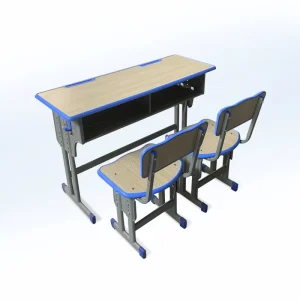 Students Double Desks and Chairs Can Be Lifted School Counseling Training Desk Children’s Learning Table