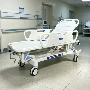 Sturdy Emergency Hospital Patient Transfer Bed with 3 Year Warranty Ergonomic Design Facilitates Safe Patient Transportation