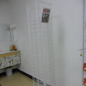Sturdy Metal Study Essential Revolving Magazine Rack and Long-lasting Model FG-M001