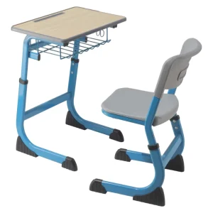 Sturdy Rust proof Metal Tube Board Utility Training Center Classroom Customized Logo Desk and Chair