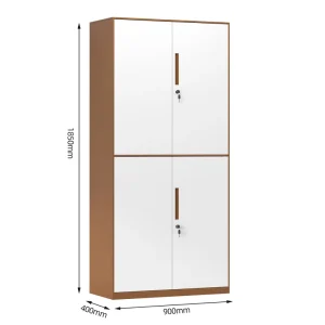 Sturdy Steel File Cabinet With Adjustable Shelves Contemporary Design Key Lock For Efficient Office Bedroom & School Use