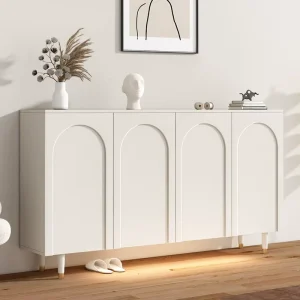 Style Solid Wood Leg Shoe Cabinet Household Doorway Silent Hall Modern Simple Large Capacity Balcony Storage