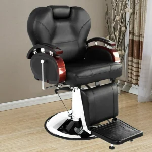 Styling Chair Hair Salon Furniture Beauty Modeling Wood Armrest Barber Chair