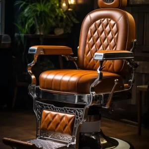 Styling Retro Classic Hydraulic Armrest Stylish King Beauty Hairdressing Furniture Hair Salon Barber Chair