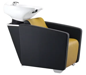 Styling Shampoo Chair Shampoo Bed Chair and Bowl Gold