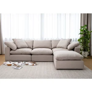 Stylish L Shaped Modular Sectional Sofa for Business Office Apartment Living Room Comfort Functionality Fabric Material Factory