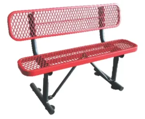 Stylish Metal Mesh Outdoor Durable Bench Commercial Seating for Public Spaces Modern Design with Robust Construction