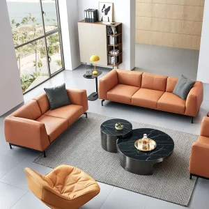 Stylish Modern Office Sofa Creative Flower Lounge Sofa Comfortable Living Room Sofa Set for Home Hotel Lobby