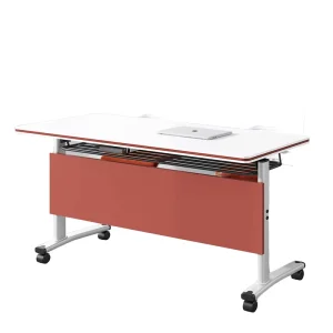 Stylish and Functional Modern Modular Office Writing Desk with Casters for School Office Training Room