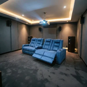 Suede Fabric Loveseat Theater Furniture 4seater Electric Recliner Seating Home Villa Media Room Private Cinema Sofa Movie Seats