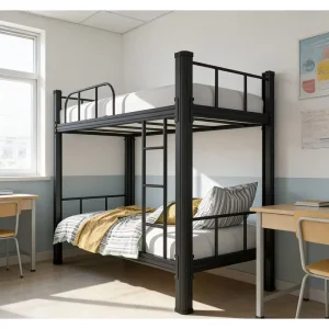 Suitable for K12 Schools and Vocational Colleges Detachable Double Decker Bed Metal Double Bunk Bed