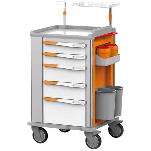 Super Quality Newest ABS Emergency Trolley Drug Trolley Anesthesia Trolley Hospital Supplies