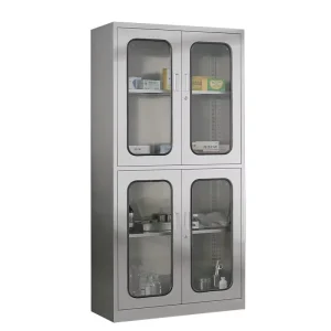 Surgical Instrument Cabinet Stainless Steel 304 with Glass Door