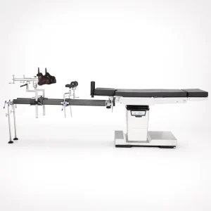Surgical Table with Carbon Fiber Traction and Extension for Hip Fracture Surgery