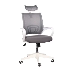 Swivel Chair Office Furniture Comfortable White Frame Mesh Office Chair and Parts