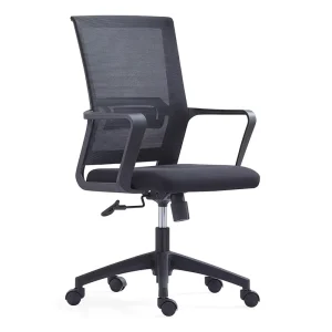 Swivel Mesh Office Chair With Fixed Lumbar Support Ergonomic Office Chair
