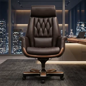 Swivel Modern Contemporary Commercial Business High Quality Leather Executive Manager CEO Office Chair