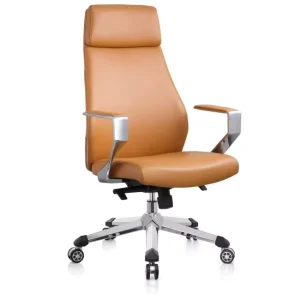 Swivel PU Leather Executive Office Chair Modern Lift Design Manager Brown Suede Leather Accent Chair Room Chair