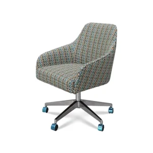 Swivel Upholstered Office Desk Chair Rotating Guest Room Chair for Hotel Commercial Club Office Customized
