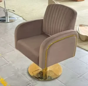 Synthetic Leather Steel Frame Barber Chair Adjustable 360 Degree Rotating Salon Living Room