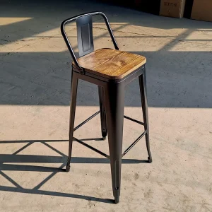 Tabouret De bar Vintage Antique Metal Dining Chair Vintage Kitchen bar Chair Industrial Low Back Tolixs bar Counter Stool