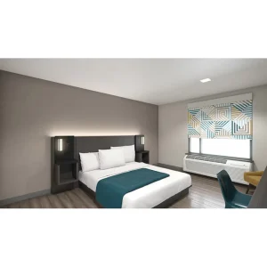 Taisen Commercial Furniture Motel 6 Gemini Hotel Casegoods Factory Direct Price Minimalist Wood Hotel Project Furniture