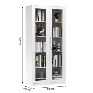 Tall Vertical Steel Filing Cabinet With Multi Tier Adjustable Shelves For Home Office And School Use Customizable Storage
