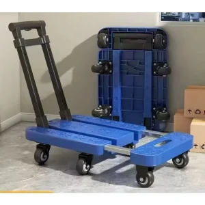 Telescopic Folding Hand Truck Portable Shopping Cart Luggage Dolly Heavy Duty Utility Wagon Grocery School Use