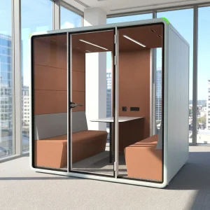 Temporary Emergency Isolation Pod Soundproof Booth Silent Cabin for Library School Inspection Separate Room