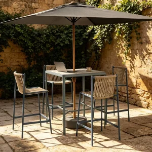 Terrace Bar Chair Set and Cocktail Bar Stools for Home and Commercial Use Outdoor