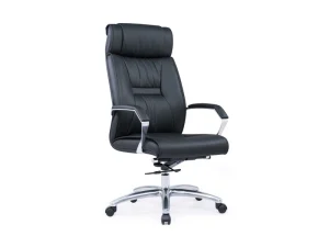 The Comfortable and Ergonomic Traditional PU Leather Revolving Height-adjustable Executive Chair Is Suitable for Home Offices