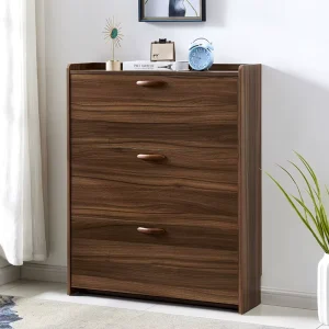 The Flip top Shoe Cabinet Is Ultra thin and Has a Large Capacity at the Door Made of Solid Wood Can Be Easily Assembled
