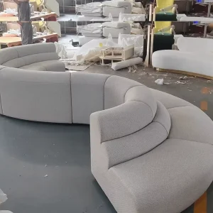 The New Minimalist Style Fabric Snake shaped Sectional Sofa Suitable for Hotel Reception Areas and Shopping Mall Banquet Halls