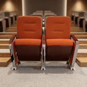 Theater Church Seating Lecture Hall Auditorium Chair School Hotel Hospital Foldable Adjustable Aluminum