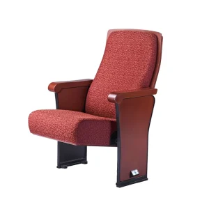 Theater Furniture Auditorium Chair Seats Modern Grey Commercial Furniture Powder Coat Folding Wooden Chairs