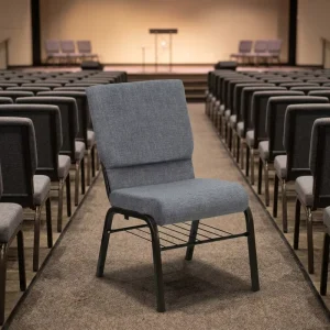Theater Furniture Hotels Stackable Burgundy Interlocking Metal Fabric Theaters Church Chair