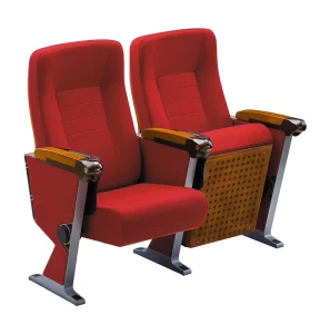 Theater Furniture New Design Fabric Auditorium Theater Seats with ABS Writing Table FM 275
