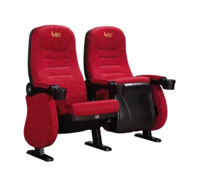 Theater Seat Fabric Folding Chair with Cup Holder HJ95D S