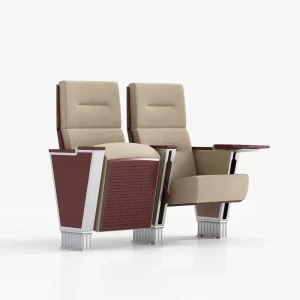 Theater Seats Auditorium Chair Supplier Cinema Fabric Auditorium Table and Chairs Seats with Armrests for Church
