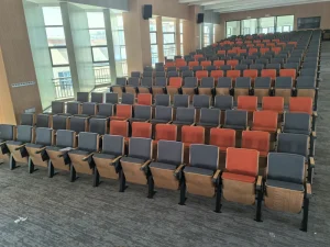 Theatre Lecture Foldable Church Auditorium Hall Chair Plastic Reception Theatre Hall Arm Chair Auditorium Seating