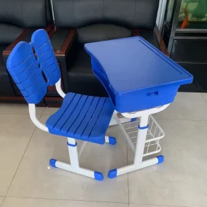 Thick Panels Thick Steel Frames School Desk and Chair for Primary and Secondary School Classrooms