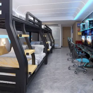 Thickened Iron Modern School Bunk Bed Second Floor Home Hotel E Sports Rental House College Student Dormitory Double Bed