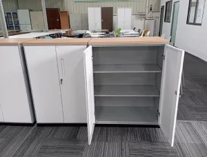 Thickened Metal Document Storage Cabinet Office Partition Floor Cabinet Double Door Drawer Type Office Storage Cabinet