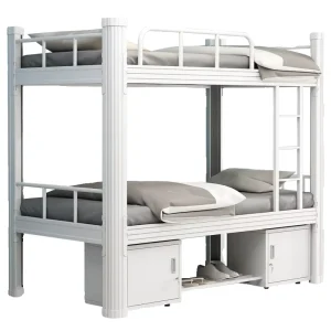 Thickened Steel Frame Modern Adjustable Single Double Bunk Beds High Low Dormitory Beds for Student Apartments Staff