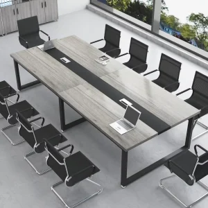 Thickened Wooden Conference Table Efficient and Practical Office Desk for Meeting Room Reception and Negotiation
